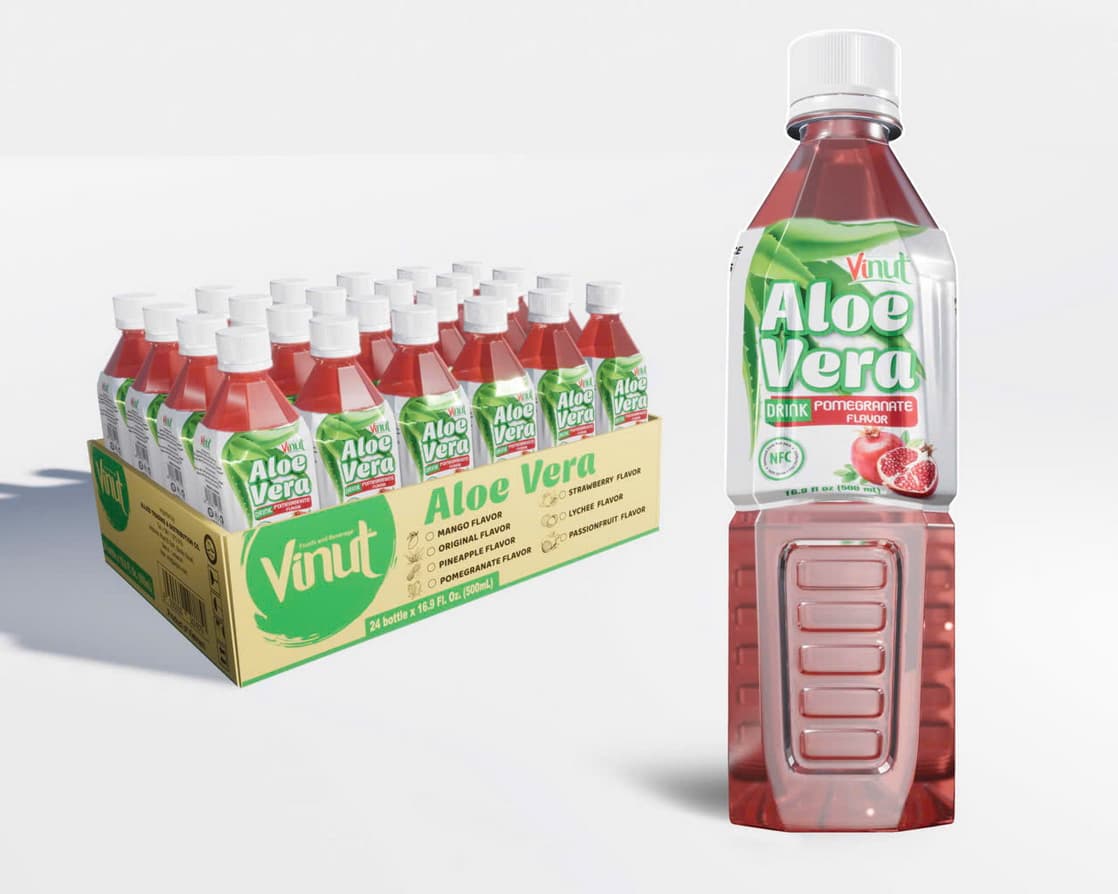 VINUT Minuman Lidah Buaya Rasa Delima 500ml
