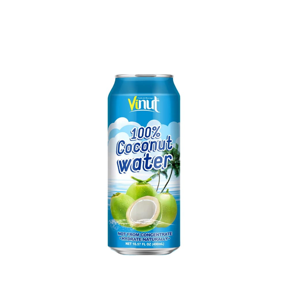 VINUT Air Kelapa 100%, Kaleng, 16.57 fl oz 490 mL