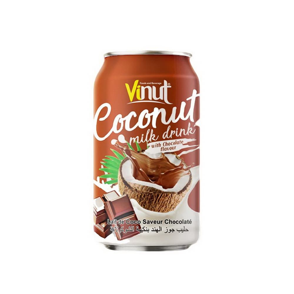 VINUT Minuman Santan Rasa Cokelat, Kaleng, (330 mL)