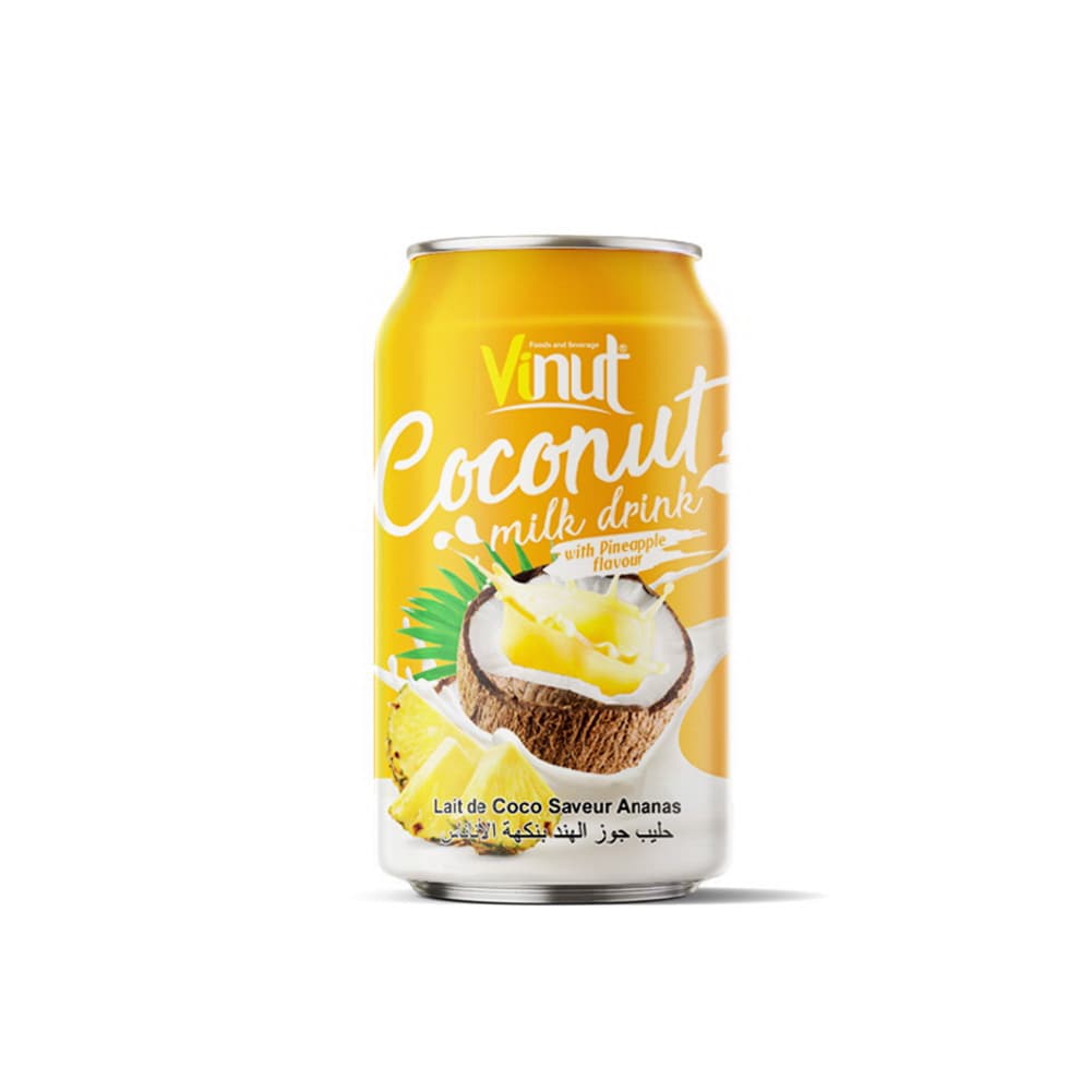 VINUT Minuman Susu Kelapa Rasa Nanas Kaleng (330 mL)
