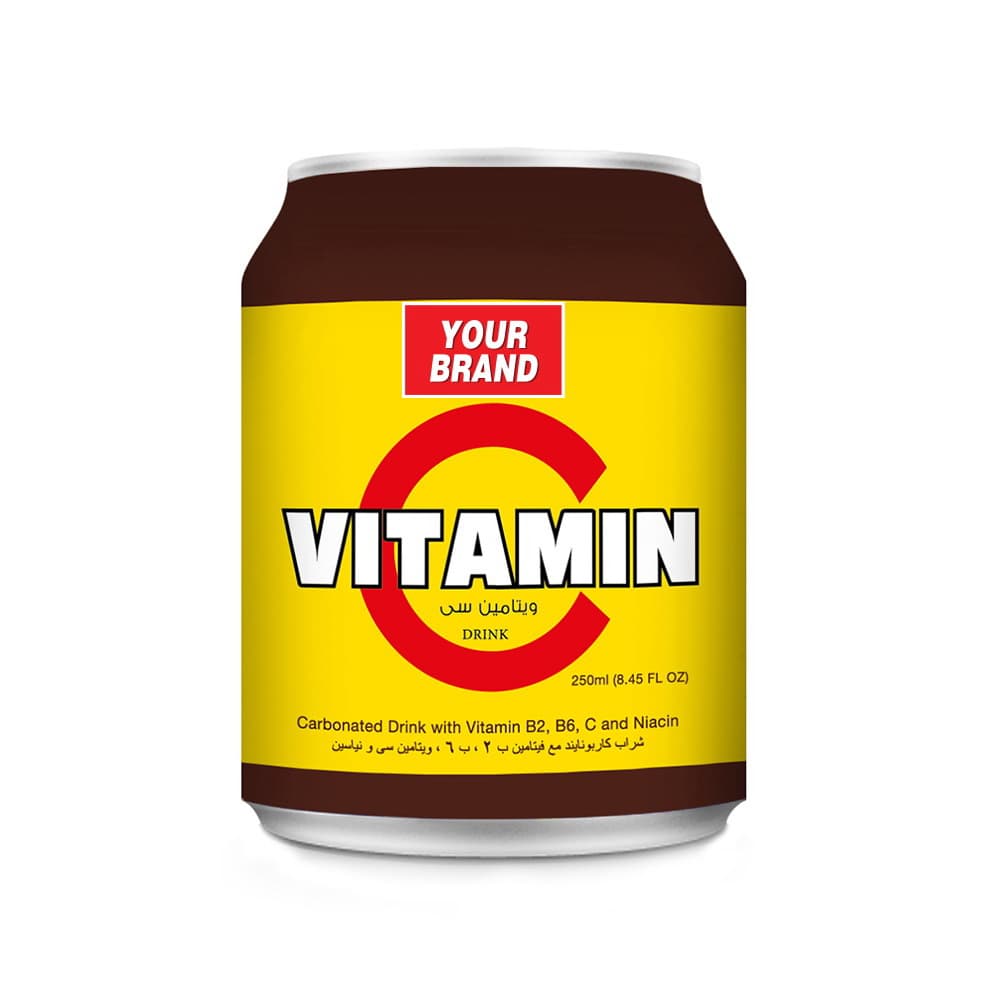 VINUT Minuman Vitamin C Berkarbonasi dengan Vitamin B2 B6 C dan Niasin, Kaleng Pendek 8.45 fl oz (250 mL)